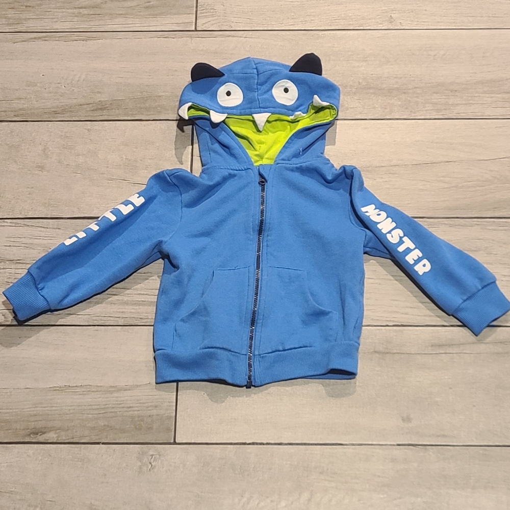🍁Primark little monster zip up sweatshirt💫